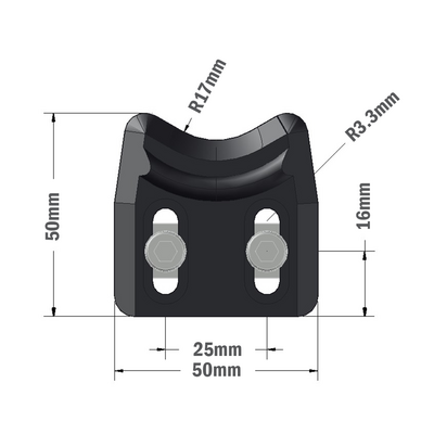 52-010-3 MODULAR SOLUTIONS DOOR PART 30 SERIES CAM LATCH DOOR STOP W/HARDWARE